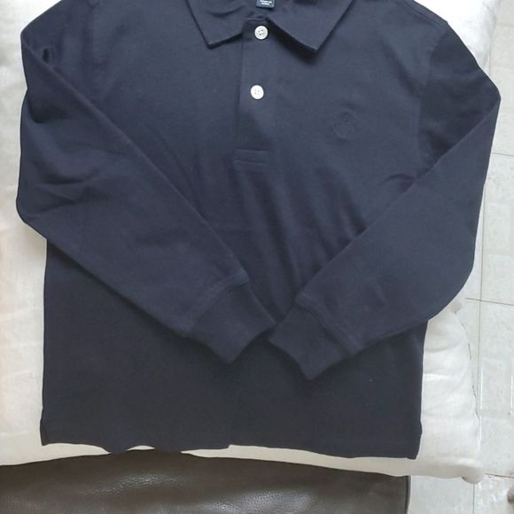 Boys Brooks Brothers Navy long sleeve polo *